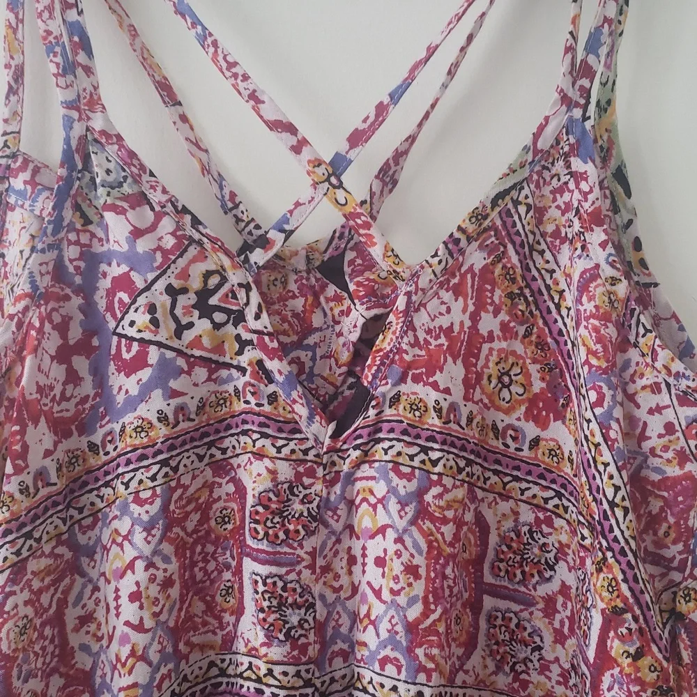 Colorful Patterned Mini Dress - Picture 5 of 7